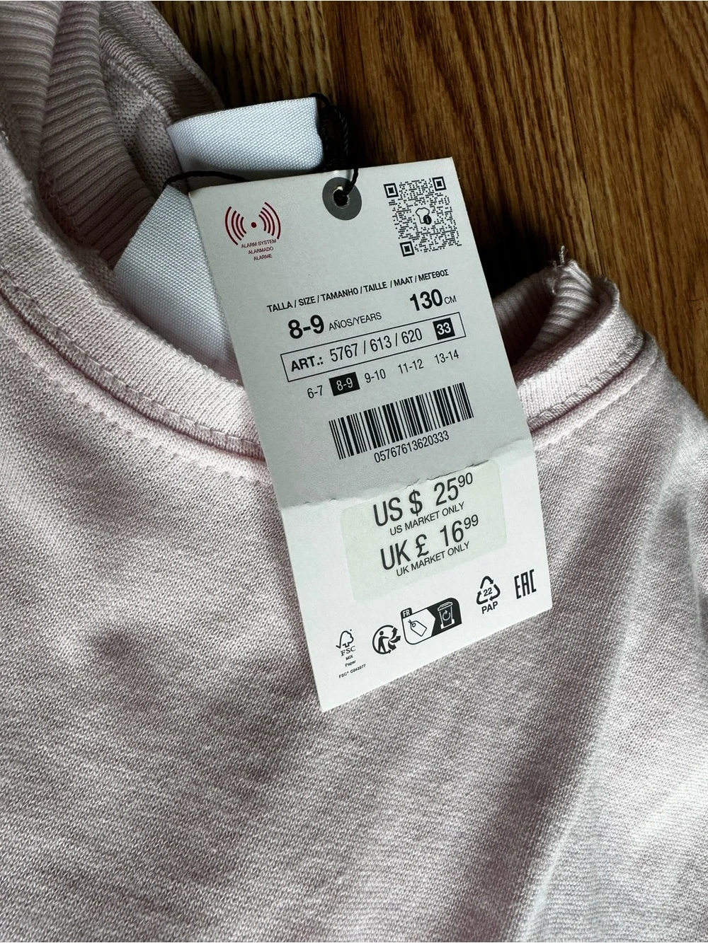 Zara Pale Pink Layered Knit Dress with Crop Top
